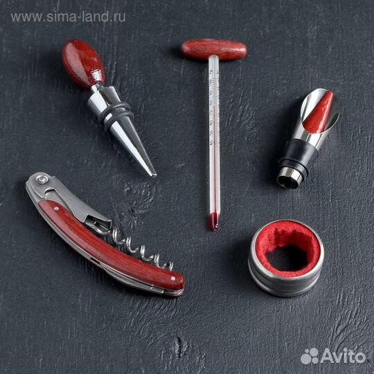 Набор для вина «Каберне», 5 предметов: пробка, што