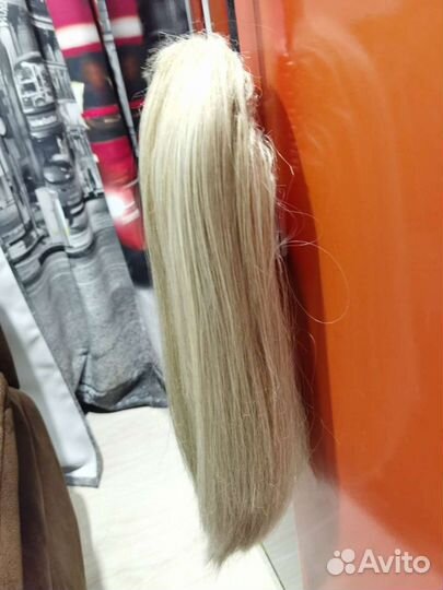 Волосы накладные хвост шиньон