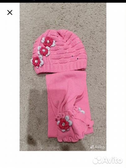 Новые наборы шапка и шарф на девочку