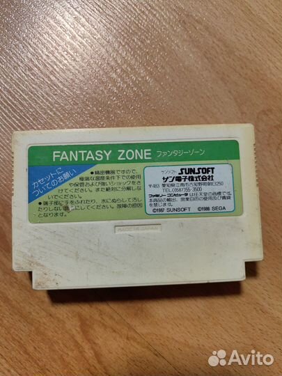 Fantasy Zone картридж famicom