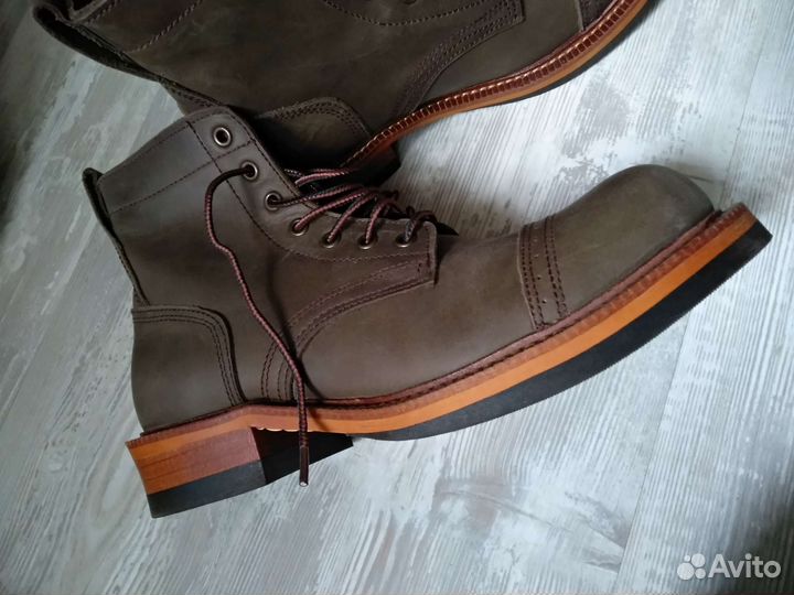 Ботинки мужские винтажные в стиле red wings