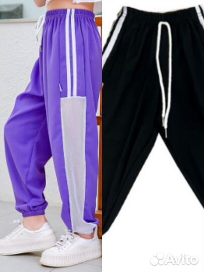 Лёгкие стильные спортивные штаны 160