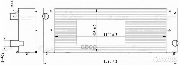 Радиатор охл. LRc 3129 luzar