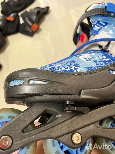 Роликовые коньки детские с защитой