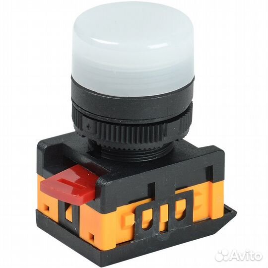 Лампа сигнальная IEK AL-22TE неоновая, белая, 240В