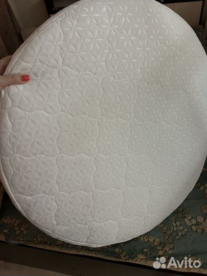 Матрас детский круглый и непромокаемая простынь