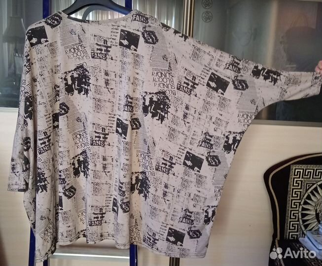 Лонгслив женский новый практичный 7XL, оверсайз