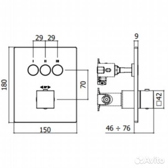 Термостат для ванны Paffoni Compact Box CPT519CR