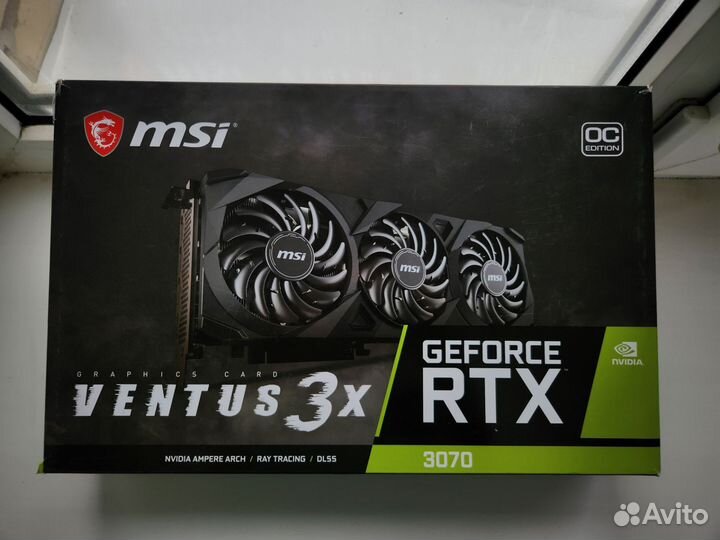 RTX 3070 MSI 3X видеокарта мощная