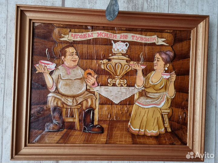 Картина из бересты новая 