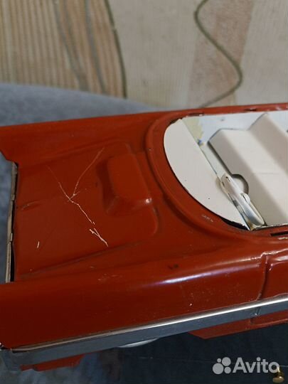 Игрушка машинка железная СССР чайка кабриолет