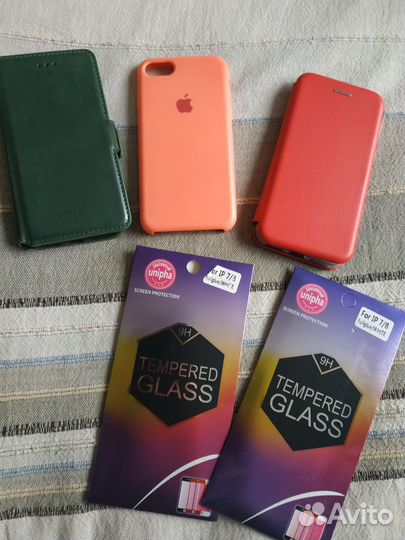 Чехол, защитное стекло на iPhone 7