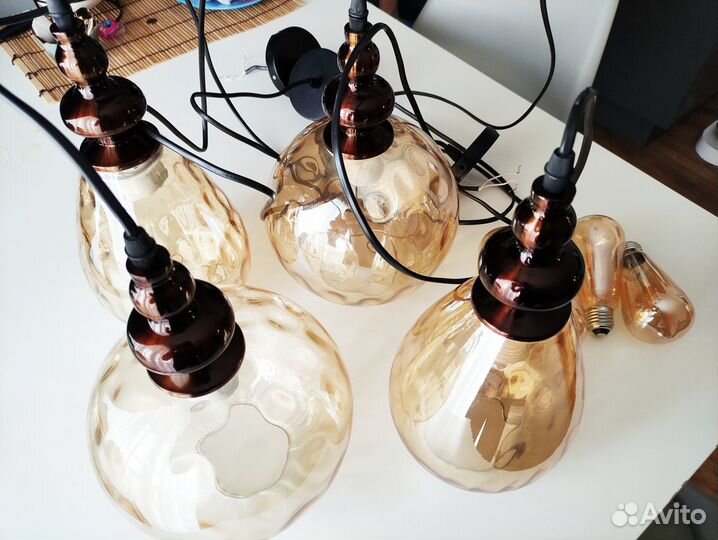 Светильники винтажные 4 штуки