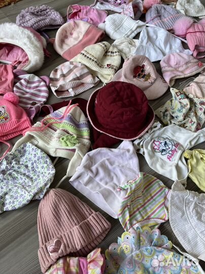 Шапки детские zara hm reike от рождения до 2 лет