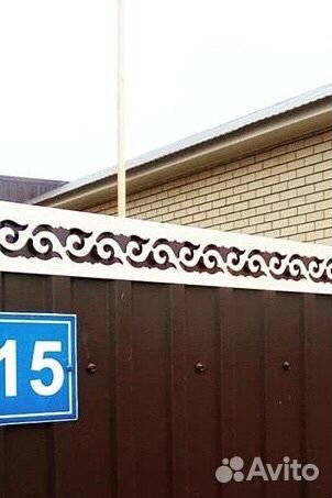 Узор металлический на забор и крышу