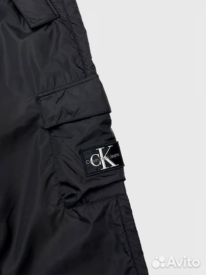 Брюки карго Calvin Klein Jeans Wide Leg Black