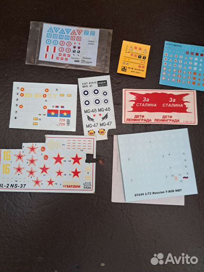 Декали бронетехника 1/72 1/35 авиация 1/72