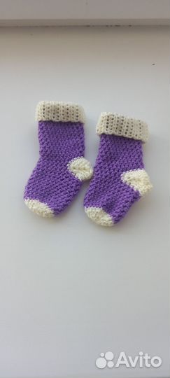Носочки детские вязаные