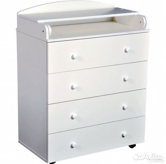 Пеленальный комод белый
