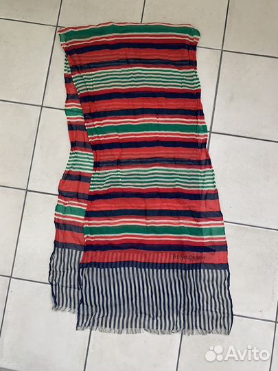 Шарф Yves Saint Laurent, шифон, винтаж