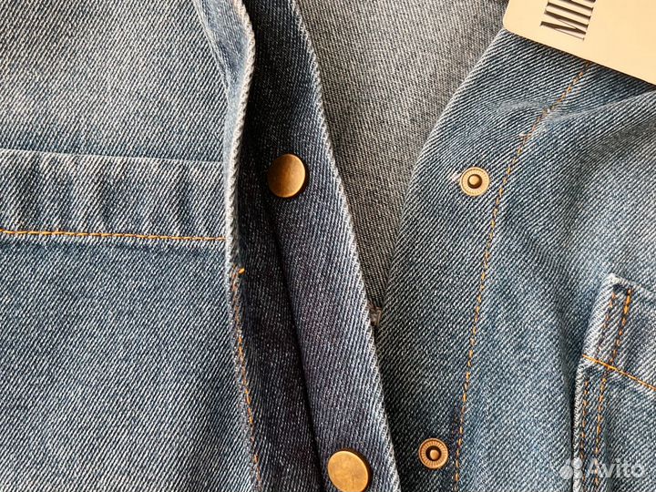 Женская джинсовая куртка S 42 синяя