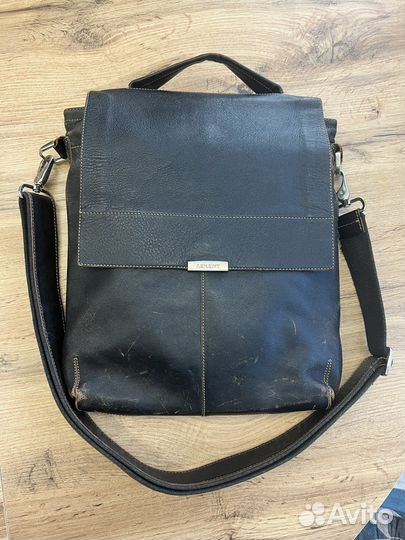 Мужская кожаная сумка бу
