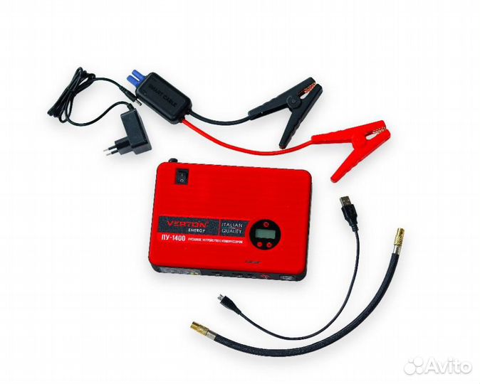 Пусковое устройство verton пу-1400 с компрессором