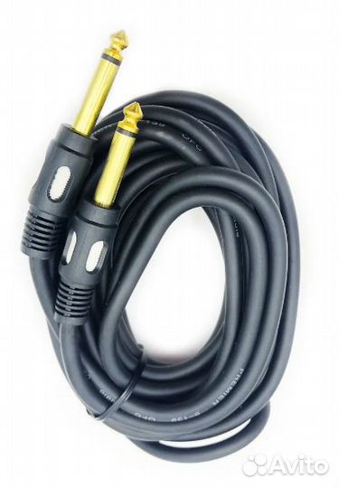 Кабель - 5 м. Jack 6,3mm/Jack 6,3mm. Новый