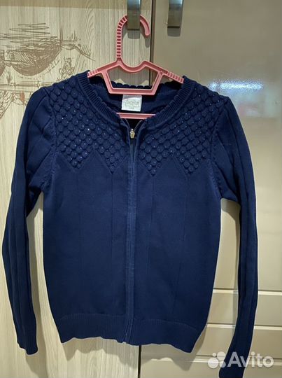 Кофта синяя школьная для девочки