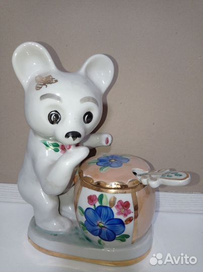 Фарфоровый Мишка Дулево