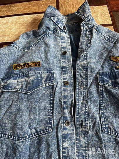 Джинсовая рубашка us.army