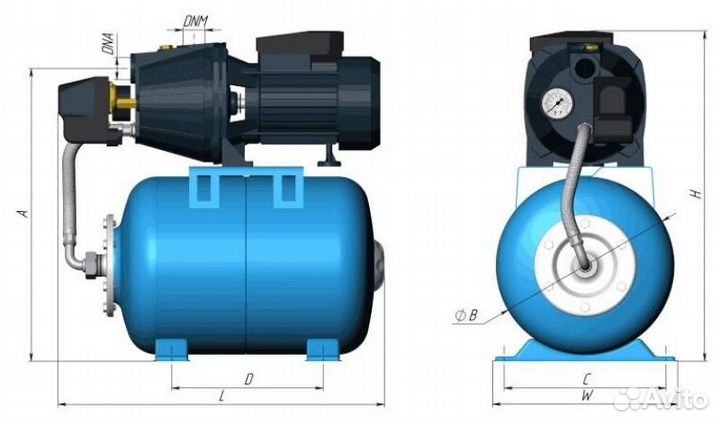 Насосная станция Unipump Auto JET 80 S поверхностн