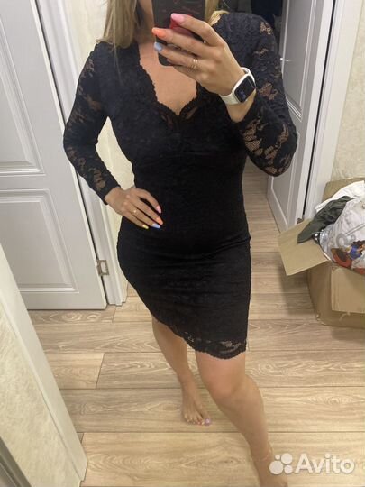 Черное короткое платье love repablic