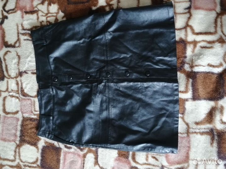 Кожаная юбка натуральная