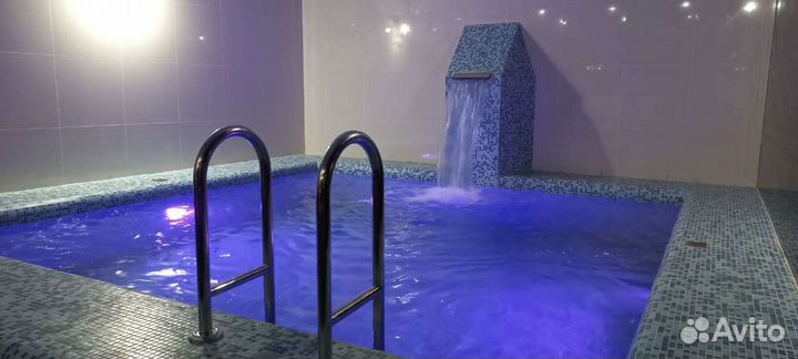 Баня сауна с бассейном