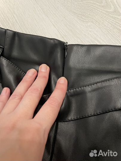 Кожаная юбка 44 размер