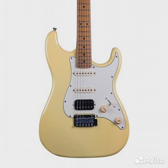 Электрогитара JET Guitars JS-400 Stratocaster HSS Maple FB Vintage Yellow