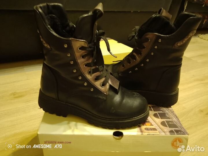 Сапоги зимние для девочки 34