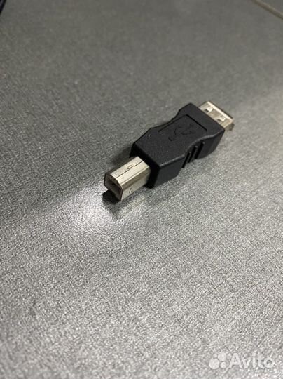 Переходник USB B male to USB A femele
