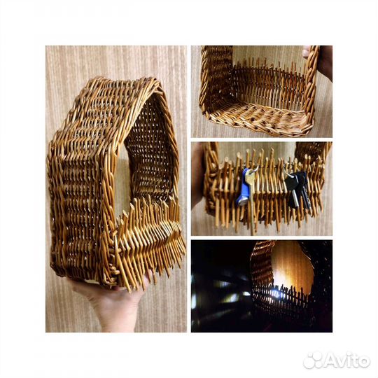 Полка настенная плетёная, редкость