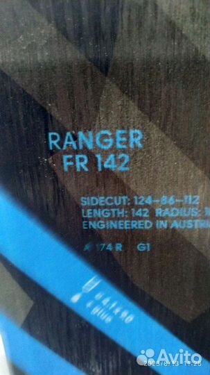 Горные лыжи fischer ranger FR длина 142 см с креп