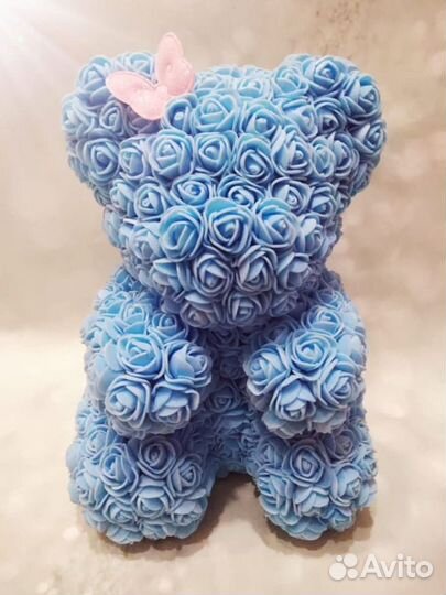 Мишка ми ми Мишка из розочек (ручная работа)