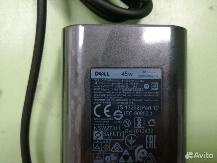 Зарядка для ноутбука Dell 45W Type-C 5/20V-2/2.25A