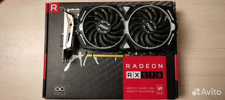 Видеокарта Msi rx 570 8gb