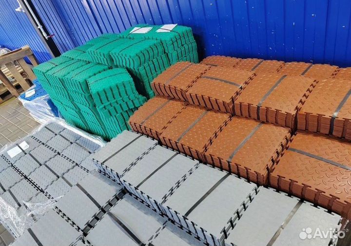 Модульная плитка пвх для гаража