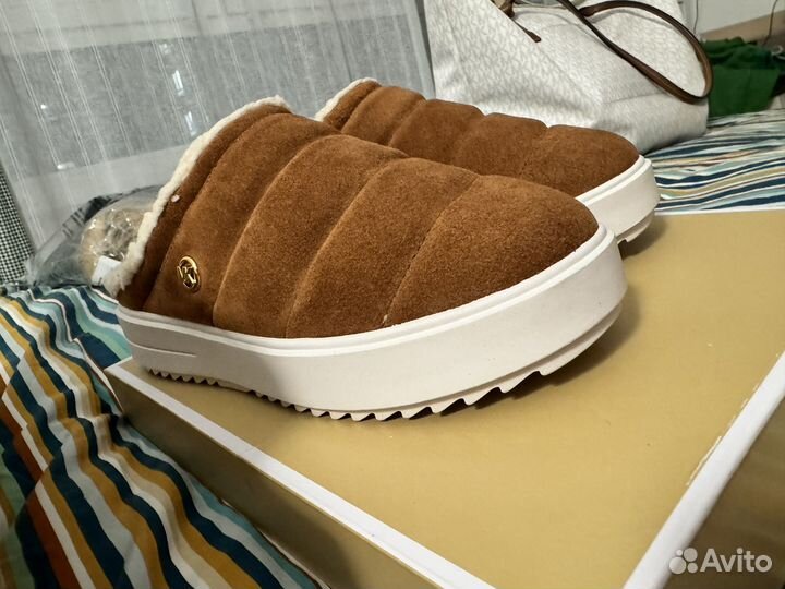 Меховые сабо michael kors новые оригинал