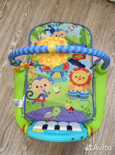 Развивающий коврик fisher price с пианино