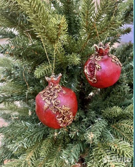 Елочные игрушки ручная работа-гранат