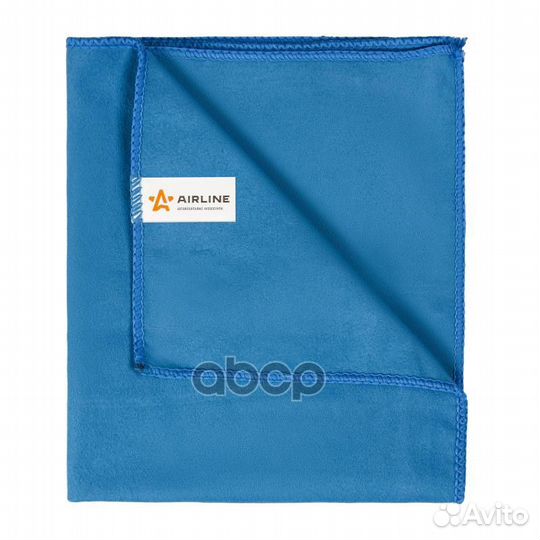 Салфетка из микрофибры двухсторонняя синяя (35*40