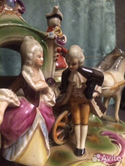 Фарфор Карета Германия Антиквариат